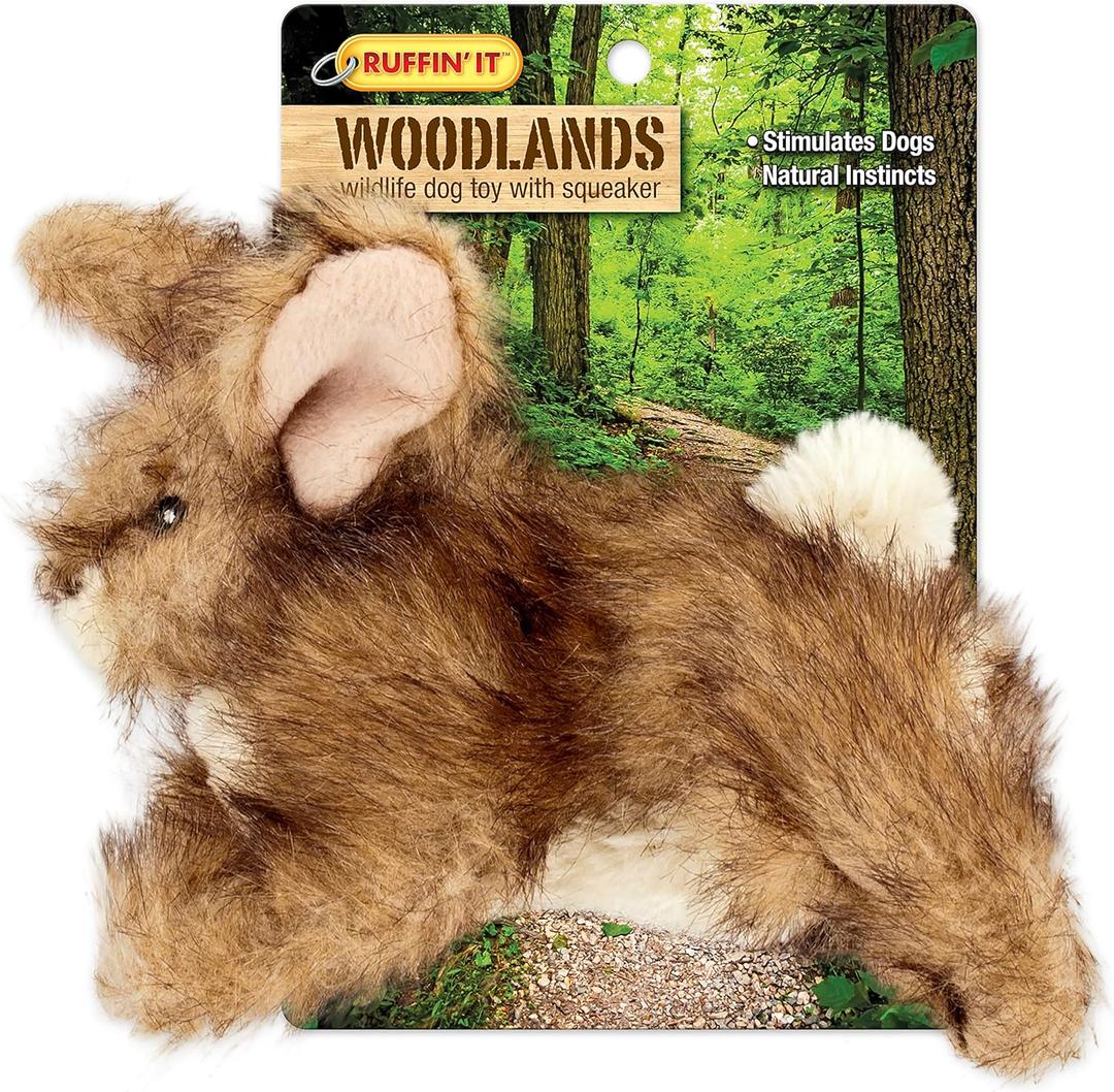 Ruffin' It Westminster Pet Woodlands Plush Dog Toy Rabbit Small