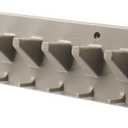 Suncast 2' Wall Mount Tool Organizer for Hanging Lawn and Garden Tools, 30 lb. Weight Capacity, Gray, Made in the USA (1 Pack)