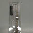 MioHHR Slim Metal Band Compatible with Apple Watch Band 42mm(Series 11 10) 41mm(Series 9 8 7) 40mm(Series 6 5 4 SE3/2/1) 38mm(Series 3 2 1),Stainless Steel iWatch Bands for Women, Silver/Gold