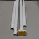 White Shower Curtain Rod Adjustable 43-78 inch, 1"Diameter Spring Tension Curtain Rod No Drill, Anti-Rust Non-Slip Shower Rod, White Shower Rod for Bathroom Tension