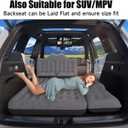 Car Air Mattress, Inflatable SUV Truck Air Mattress Back Seat Camping Bed Thickened Car Sleeping Pad for Travel, Car Bed SUV Mattress with Air Pump 2 Pillows