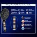 Filtered Shower Head 10 Functions with Handheld, High Pressure Luxury Matte Black Showerhead with Filters, Better Skin and Hair, Water Softener Filters Beads for Hard Water - Remove Chlorine