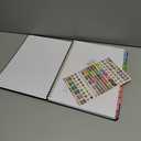 2026 Weekly and Monthly Planner - from January 2026 - December 2026, Daily Agenda Planner with Monthly Tab, Flexible Cover, Note Pages, Pockets, Bookmark, Spiral Binding, Black