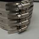 Flexible pipe Coupling with Stainless Steel Clamps.Pipe Connector for PVC and Metal Pipes (1.5inch/47mm-51mm)