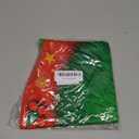 Christmas Tree Skirt 30 inch, Funny Green Red Star Snowflake Xmas Xmas Tree Skirt for Home Party Holiday Indoor Outdoor Decorations
