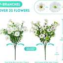 Hrobek Artificial Flowers for Outdoors Faux Plants for Outside Planter