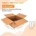 Rempry Brown 12x12x6 Shipping Boxes Set of 15, Corrugated Cardboard Box for Mailing, Packaging Small Business, Kraft Mailer Gift Boxes