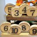 Andoer Wedding Table Number, 1-10 Wooden Table Number Rustic Party Wedding Decoration Number Blocks Professional Table Numbers For Wedding Reception And Table Party Decorations