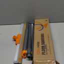 Rubber Floor Squeegee for Concrete Floor, Tile Floor, Metal Aluminium Heavy Duty Garage Shower Floor Squeegee Broom for Removing Water, Commercial Scrubber Mop with Extendable Long Handle (Gray)