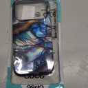 Case for iPhone 17 Pro,Shockproof Hard Shell Soft Silicone 2 in 1 Hybrid Shockproof Bumper Drop Protective Blue Abalone Mollusk Shell