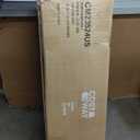 Goplus 7ft Pre-lit Black Christmas Tree, Hinged Artificial Halloween Tree w/ 500 Purple LED Lights & Metal Stand, Perfect Xmas Tree for Holiday Festival Parties