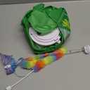 Interactive Cat Toys for Indoor Cats,[Newly Upgraded] Rechargeable Touch Activated Hide and Seek Kitten Toys for Bored Indoor Adult Cats with Fluttering (Green)