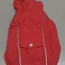 Malier Dog Winter Coat, Windproof Dog Cold Weather Coats with Real Pocket, Winter Extra Warm Pet Coat Fleece Jacket Reflective Clothes for Small Medium Large Dogs and Puppy (Red, Medium)