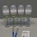Dr. Brown's Anti-Colic Options+ Narrow Glass Baby Bottle with Level 1 Slow Flow Nipple, BPA-Free, 4 oz/120mL, 4-Pack