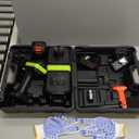 E-HEELP Cordless Electric Hydraulic Car Jack Kit 5 ton with Lithium Battery Includes Cordless Impact Wrench Rechargeable Touchscreen Jack All-in-One Portable Tool kit for Efficient Car Maintenance