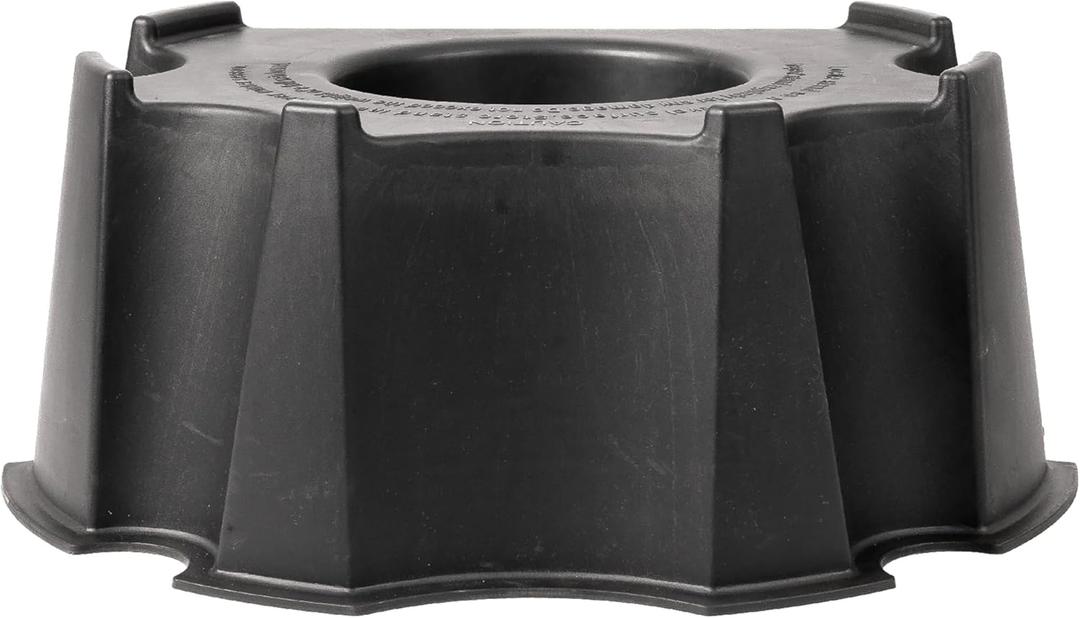 RTS Home Accents 50-Gallon Rain Barrel Stand, Made from 100% Recycled Material, Black