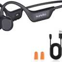 Bone Conduction Headphones, Open Ear Bluetooth 6.0 Headphones with Mic, Lightweight Wireless Sports Headphones, 10H Playtime, IPX6 Sweatproof Headphones for Running, Gym, Cycling