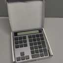 Rechargeable Bluetooth Number Pad with Display Calculator - 2-IN-1 Wireless & Wired Number Pad Slim 34-Key Portable Accounting Bluetooth Keypad Data Entry & Calculation 2in1 for Laptop MacBook PC