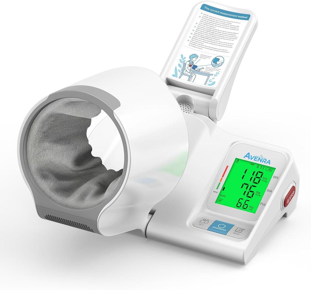 Blood Pressure Monitor for Home Use, No-Wrap Auto-Fit Design