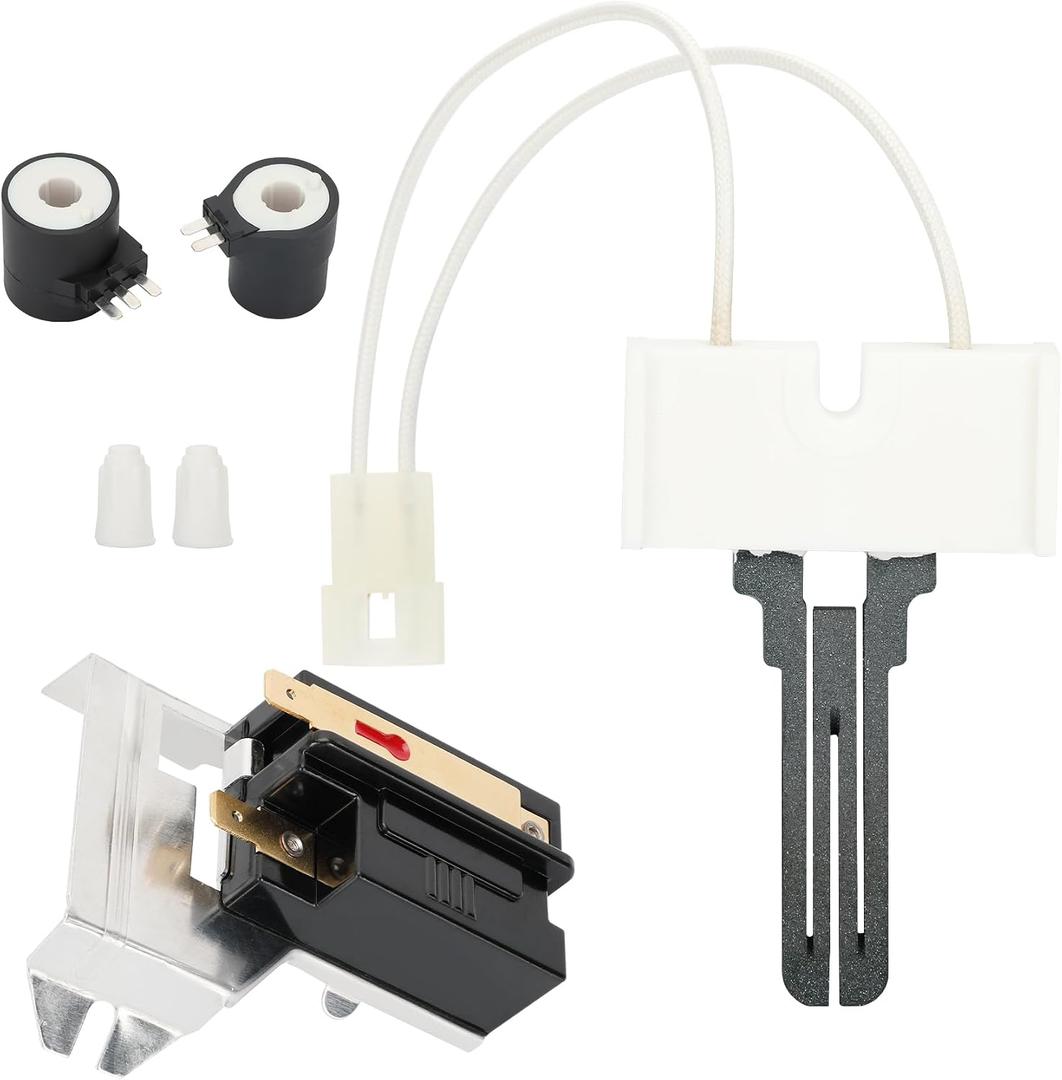 2026 NEW Dryer Repair Kit Compatible with Whirlpool Maytag Kenmore Gas Dryers Includes 279311 Igniter 279834 Gas Valve Coil 338906 Gas Dryer Flame Sensor