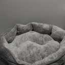 Asvin Small Dog Bed for Small Dogs, Cat Beds for Indoor Cats, Pet Bed for Puppy and Kitty, Extra Soft & Machine Washable with Anti-Slip & Water-Resistant Oxford Bottom, Grey (Small (Pack of 1))