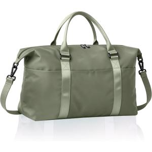 Weekender Duffel Bags for Women Travel Totes Bag for Airplane Essentials, Overnight Bags for Women with Trolley Sleeve, Large Carry On Hospital Bag for Labor and Delivery, Sport, Gym (Field Green)
