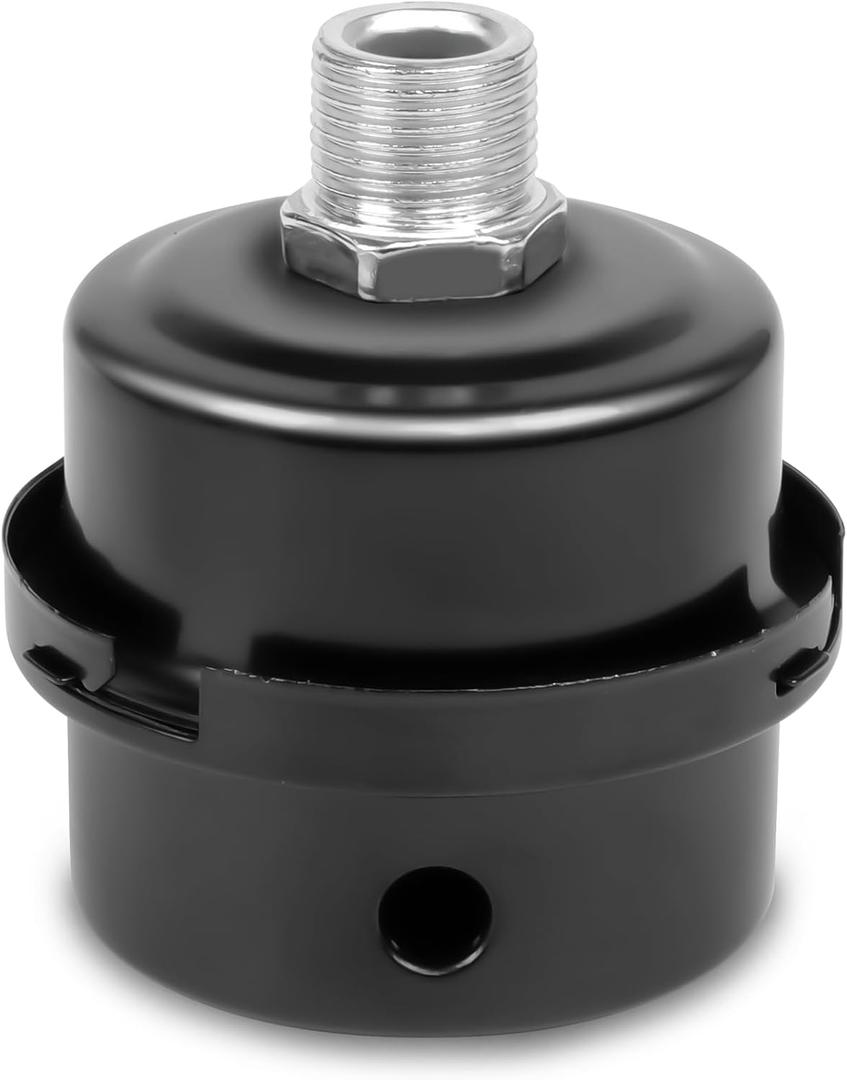 317013000F Air Compressor Air Intake Filter Silencer 3/8" PT Compatible with ROLAIR & SOLBERG Replacement for FS-04-038 and More 3/8"PT Models