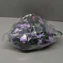 5Pcs 82 FT Artificial Purple Rose Flower Garland, Faux Silk Rose FGarland, Purple Party Decorations, Lavender Flower Hanging Flower Vines for Backdrop Decoration Tea Party Wedding Birthday