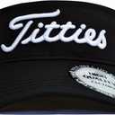 Bamveio Funny Golf Visors Hats for Men Women,Golf Gifts for Adults Humor (Black)