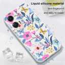 LEECG for Motorola Moto G Stylus 5G 2024 Case, Flower Pattern Slim Case Soft Silicone Protective for Moto G Stylus 5G 2024 Phone Cover, Flower Rice White