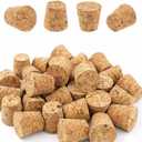 22 Pack Wooden Cork Plugs for Wine & Beer Bottles - Soft Tapered Cork Stoppers for DIY Crafts & Glass Jars