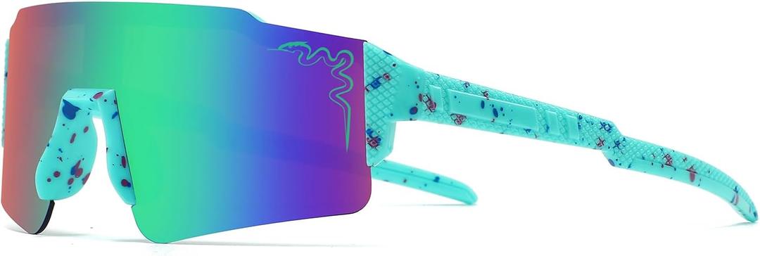 2 x 1/2/3 pcs Youth Baseball Glasses Boys Girls UV400 Kids Teen Softball Sunglasses Child Young Men Women Bike Football Eyewear - NY7