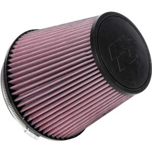 K&N High-Flow Original Lifetime Universal Clamp-On Air Filter: High Performance, Premium, Washabler: Flange Diameter: 6 In, Filter Height: 6.5 In, Flange Length: 1 In, Shape: Round Tapered, RU-1042