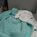 Hudson Baby Unisex Baby Plush Mink and Sherpa Blanket, Hot Air Baloon, One Size