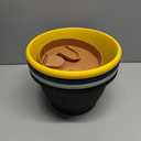 gegemaoyi 3 Pack Hanging Baskets Set, Hanging Planters for Indoor & Outdoor Plants, Self-Watering Hanging Pots with Removable Tray&Drainage Holes, Flower Pots for Home Garden Decor 10 Inch (White)