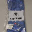 SZIVYSHI Corset Tops for Women, Bustier Shapewear Lingerie, Lace Waist Push Up Bodysuit (Medium, Black and Blue)