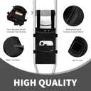 SPRING SEAON Crutch Bag Water-Resistant Pouch Lightweight Accessory Storage Carry Kit Cup and Bottle Pocket Holder Crutches Accessories for Kids, Men, Women Black