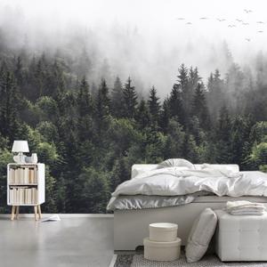 WFBHUA Green Leaf Wall Mural Tropical Jungle Leaves Wallpaper for Bedroom