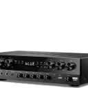 Donner Stereo Receivers, Premium 1000W Peak Power 6 Channel Audio Amplifier with Bluetooth 5.3, USB, FM, 2 Mic-in, Echo, RCA, Optical/Coaxial Input for Home, Karaoke, Theater Speakers, MAMP6