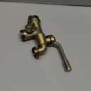 Outside Water Faucet,Outdoor Wall Mounted Garden Double Faucets Two 3/4 inch Brass Ball Valves Water Tap Frost-Proof Outside Spigot Replacement with 2 Outlets for Home Balcony (Bronze 3/4" Male Inlet)