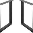 MBQQ Furniture Legs 28Height 35Wide Rustic Decory Square Tube Table Legs,Heavy Duty Metal Desk Legs,Dining Table Legs,Industrial Modern, DIY Iron Bench Legs