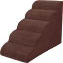 Dog Stairs for Small Dogs, High Density Foam Dog Steps, Extra Wide Non-Slip Pet Ramp for High Beds Or Couch, Soft Doggie Ladder for Dogs Injured, Older Pets, Small Cats