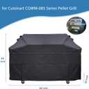 69" Waterproof 600D Grill Cover Fits for Cuisinart CGWM-085 Series Pellet Grill Parts, Heavy Duty Grill Cover Anti-UV, Fade Resistant, Murable Rip-Resistant Polyester, 69" x 23" x 45"