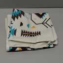 Boho Southwest Pillow Covers 16 x 16 Inch Western Native American Brown Turquoise Geometry Decorative Throw Pillows Aztec Southwestern Pillowcase for Couch Bed Outdoor Decor, Set of 2