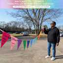 Pennant Banner Flags - 6-Pack Pre-Strung Rainbow Party Garland | Felt Triangle Bunting for Birthdays, Baby Showers, Weddings, Pride, Carnival and Festival Decorations