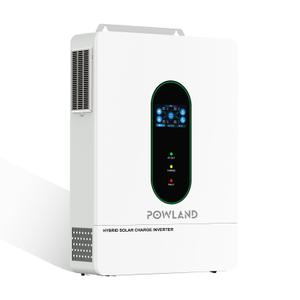 POWLAND 12000W Solar Hybrid Inverter Charger 48V DC to 120V-240V AC Single Phase Split Phase Power Inverter,Built in 200A MPPT Charge Controller,Solar Inverter Work with 48V Lead Acid/LiFePO4