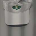 Embroidered Adjustable Pickleball Visor, Pickleball Sports Hat for Men Women,Gifts for Pickleball Lovers (White)