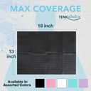 550 Pack Disposable Dental Bibs 13"x18", 3-Ply Waterproof Tattoo Bibs Sheet for Nail Salon, Dental Clinic, Feeding, Tattoo Shop (Black)