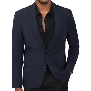 Men's Blazer Casual Sport Coats, Regular Fit Suit Jacket for Men One Button Lightweight Business Mens Blazer Jacket Medium