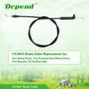115-8437 Brake Cable for Toro Recycler 22 Throttle Cable 20332, 20332C, 20112, 20334, 20352, 20655, Replaces 115-8437 Toro Brake Cable 16710